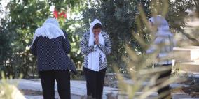 أهالي الشهداء وموتى المسلمين يزورون المقابر في العيد