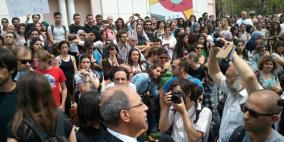 مئات الطلبة والمحاضرين يحيون ذكرى النكبة في جامعة تل أبيب