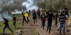 إصابة العشرات بحالات اختناق في مسيرة كفر قدوم