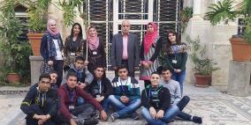 المجلس البلدي الشبابي في نابلس يُنظم زيارةً لكنيسة بئر يعقوب بالمدينة