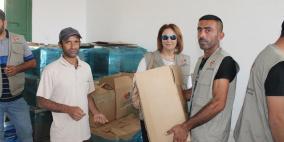 عطاء فلسطين  توزع طرود غذائية ضمن حملة "رمضان يجمعنا بالحب والعطاء للعام 14"