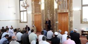 محافظ قلقيلية يفتتح مسجد حمزة بن عبد المطلب