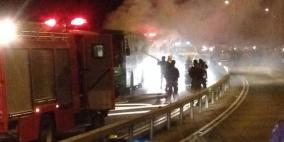 اندلاع حريق داخل باص "اسرائيلي" شمال القدس