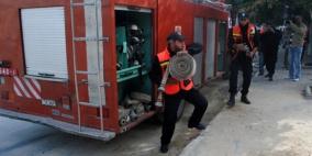 أنقاذ 5 أطفال اصيبوا بحالات اختناق في حريق منزل بطولكرم