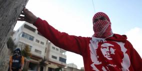 مواجهات قرب سجن عوفر تضامننا مع الاقصى