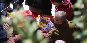 تشييع جثمان الشهيد إياد سجدية في مخيم قلنديا