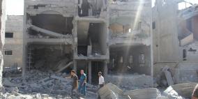 قصف منزل أل عبد الغفور بالقرارة شرق خانيونس