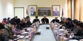 محافظ سلفيت يترأس اجتماع المجلس التنفيذي ويكرم قادة الاجهزة الامنية