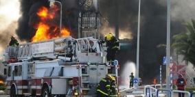 إصابات ودمار كبير في قصف للمقاومة اصاب محطة وقود في أسدود