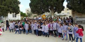 الشرطة تشارك بيوم ترفيهي في مدارس طوباس