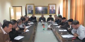 محافظ سلفيت يبحث الاستعدادات لاحياء فعاليات يوم الارض ويوم الكرامة