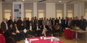 التجمع العنقودي يعقد ورشة عمل لتصميم الإستراتيجية وخطة العمل التطويرية في الخليل