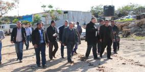 قلقيلية: نائب المحافظ يتفقد عرب الرماضين الشمالي