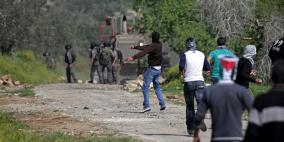 عشرات الإصابات واحتراق حقول زيتون جراء قمع الاحتلال لمسيرة كفر قدوم