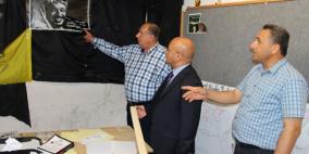 أبو مويس يطلع على اضرار اعتداء الاحتلال على حرم الجامعة الأمريكية