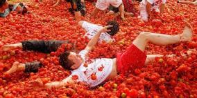 معركة طماطم في هولندا احتجاجا على الحظر الروسي