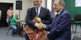 أسرة جامعة بيرزيت تكرَم رئيسها د. خليل هندي بعد 5 سنوات قضاها في إدارة الجامعة