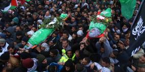 تشييع جثماني الشهيدين أنس حماد ومحمد عياد في سلواد