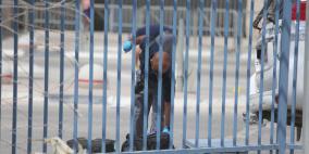 معبر قلنديا عقب استشهاد شاب وفتاة اثر اطلاق قوات الإحتلال الرصاص عليهم