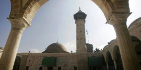 مسجد السيد هاشم الذي يتوسط مدينة غزة