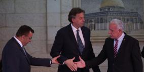 وزير خارجية هولندا بيرت كوندرز يلتقي الرئيس ابو مازن في رام الله