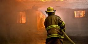 اطفائية بلدية الخليل تخمد حريق نشب داخل منزل في منطقة جبل جوهر