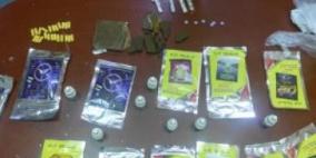 ضبط كمية من المخدرات في كهف شرق نابلس