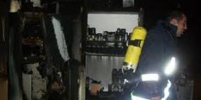 اصابة بالاختناق في حريق منزل في بلدة الرام شمال القدس