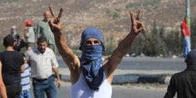 مواجهات حاجز حوارة جنوب نابلس في جمعة الغضب