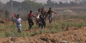 إصابة شاب برصاص الاحتلال على الشريط الحدودي شرق مخيم البريج