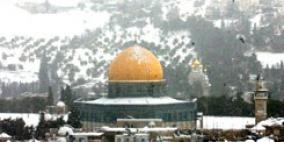 بدء تساقط الثلوج في القدس