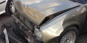 اصابات بحادث سير بين خمس مركبات في نابلس