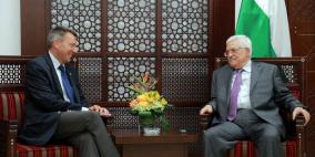 الرئيس يستقبل رئيس الصليب الأحمر الدولي في مقر الرئاسة برام الله