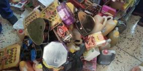 الضابطة الجمركية تضبط مواد تموينية فاسدة في الخليل