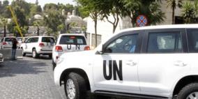 محققو الأمم المتحدة يتوجهون إلى موقع الهجوم المفترض بأسلحة كيميائية في ريف دمشق