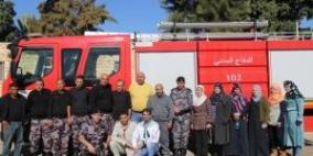 الدفاع المدني يشارك في مخيم كشفي لاتحاد معلمي القدس في طوباس