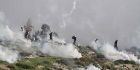 إصابة عشرات المواطنين بحالات اختناق في مسيرة كفر قدوم