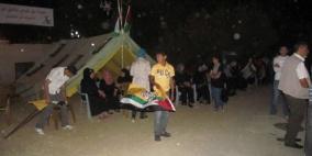 افتتاح خيمة اعتصام بمناسبة الذكرى الرابعة والستون للنكبة الفلسطينية في سلفيت