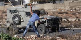 مواجهات قرب مخيم الجلزون ضد الاستيطان وتضامننا مع الاقصى