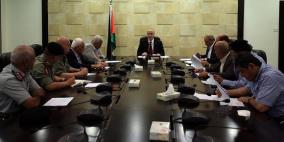 الحمد الله يبحث مع قادة المؤسسة الأمنية سبل توفير الأمن للمواطنين