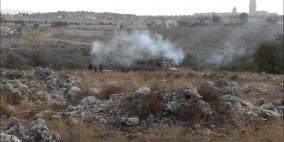 إصابة شاب واعتقال طفل بمواجهات مع الاحتلال في نعلين