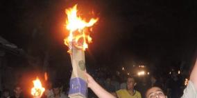 تظاهرات في غزه احتجاج على انقطاع الكهرباء