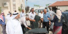 محافظة سلفيت توزيع مواد زراعية بدعم من صندوق الاستثمار الفلسطيني