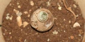 الشرطة تعثر على لغم أرضي مضاد للأفراد في قلقيلية