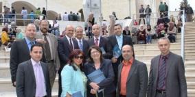 وفد الجالية الفلسطينية في الولايات المتحدة الأمريكية يزور جامعة النجاح الوطنية