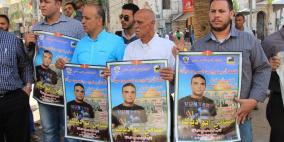 وقفة تضامنية في نابلس مع الأسرى المضربين عن الطعام في سجون الاحتلال