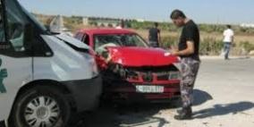 إصابتان في حادث سير على طريق وادي النار شرق بيت لحم