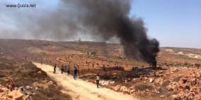 10 اصابات في مواجهات بين اهالي قصرة والمستوطنين