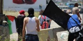 مسيرة العودة على حاجز حوارة جنوب نابلس إحياءً لذكرى النكبة 67