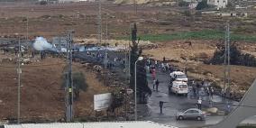 "محدث": 16 إصابة خلال مواجهات قرب المدخل الشمالي لمدينة البيرة